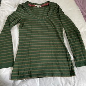 Boden striped long sleeve top